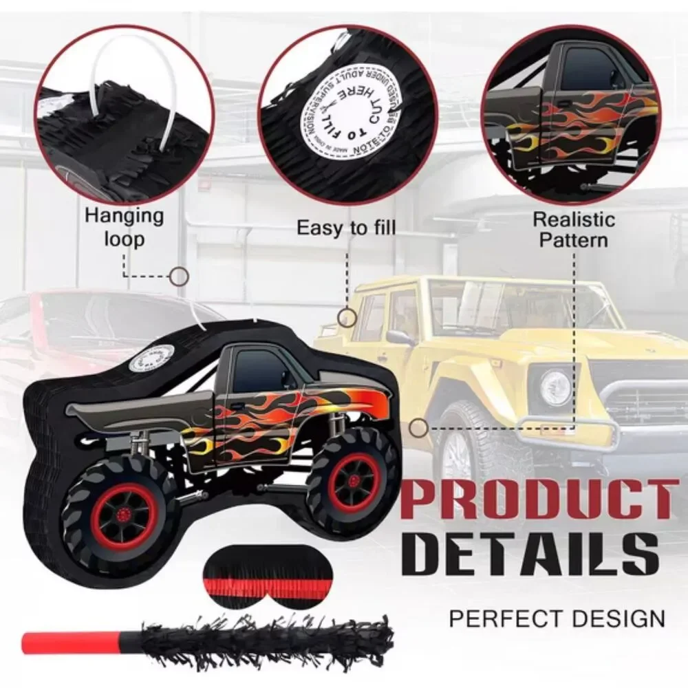 Monster Truck Piñata, Party Game Decorations